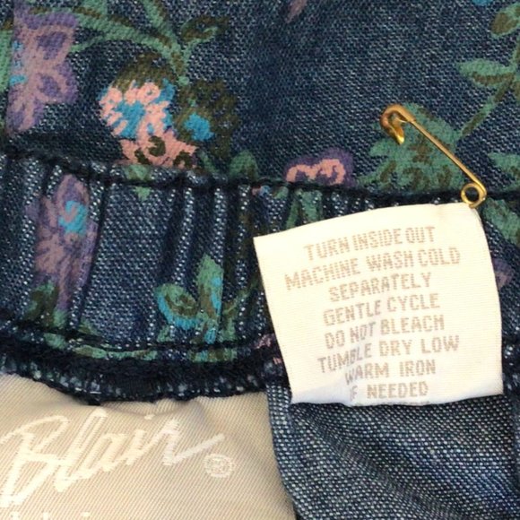 Blair- Blue denim with purple flower skirt - Picture 8 of 8